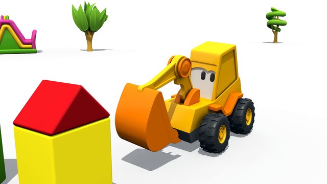Eğitici çizgi film - Ekskavatör Max - Sürpriz yumurta - Asfalt silindiri - Türkçe dublaj