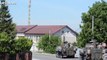 US helicopters and armored vehicles through the villages of Romania in 