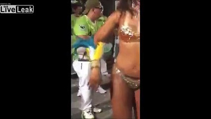 Man Having a Good Time  At Carnival in Rio