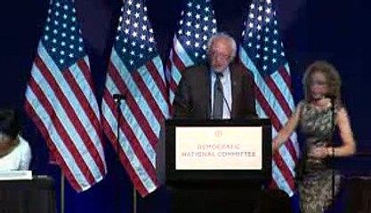 Bernie Sanders Speaks at the DNC Summer Meeting