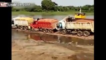 F-cking idiots! Overloaded barge with thousands of dirt flips