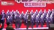 Stage collapses in China mid performance under 80 strong choir