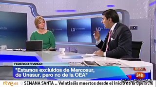 Dictador de Paraguay Federico Franco contra Venezuela en RTVE del régimen español, invita Rajoy