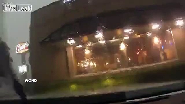 Train blown off bridge by strong winds in south Louisiana.