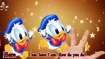 Donald Duck Finger Family Song ● Nursery Rhyme Songs for Children ● Finger Family Donald Duck