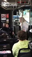 Bus Driver Sides With Man After He Slaps Drunk Lady For Calling Him Names!