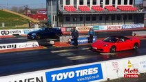 Nissan GTR Vs Ferrari F430 Spider, Porsche 911 Carrera S Drag Race
