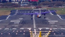 Crosswind turboprop landings in Birmingham, UK