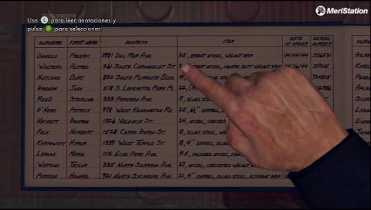 L.A. Noire, Vídeo Guía - Reflexión - Armería