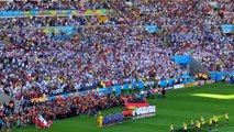 World Cup Brasil 2014 Finals Argentina vs Alemania (Germany) - Himno/Anthem at Maracana