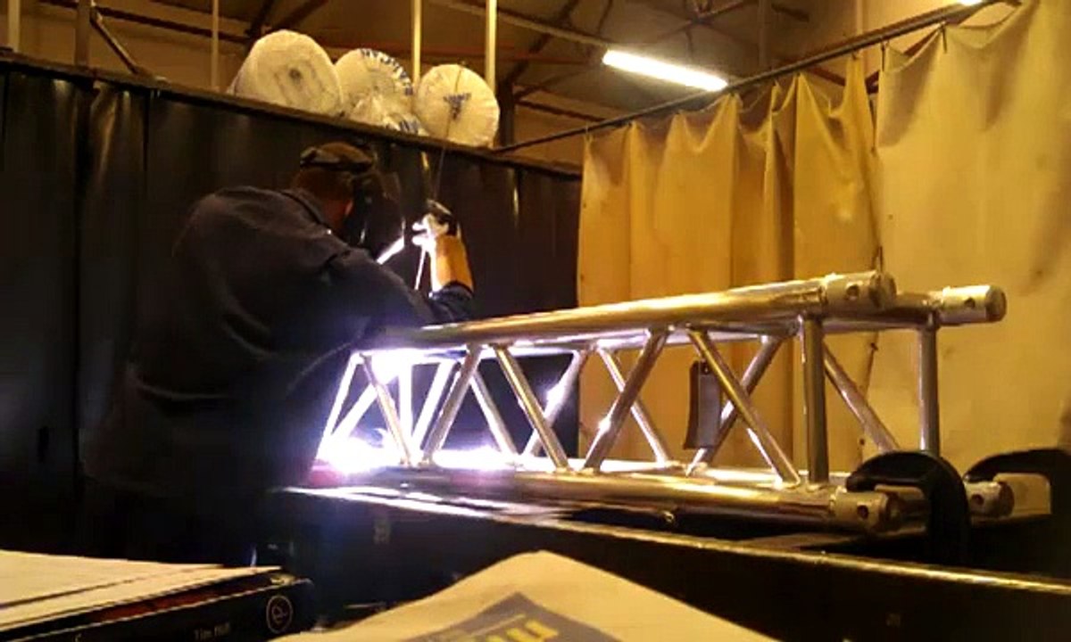 Slava, TIG welding, Aluminium Truss