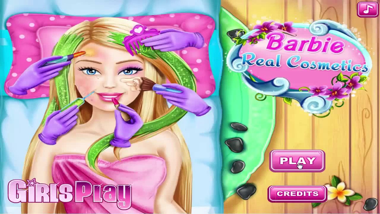 Barbie Real Cosmetics ♥ Barbie Makeover Games for Kids