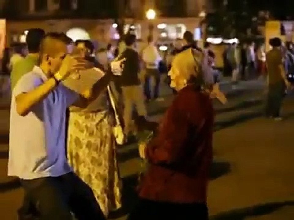 Dancing with a GILF...boom chicka wow wow!