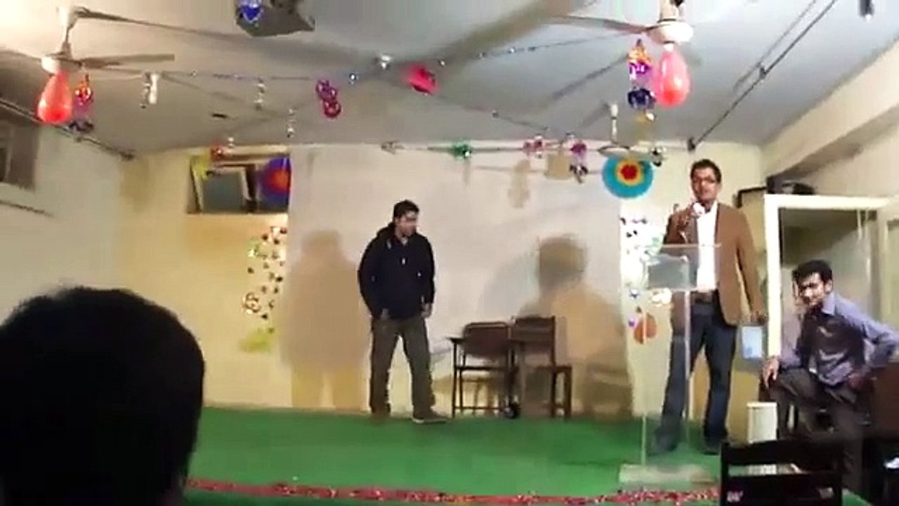 Pakistani boy dance in farewell party 2014