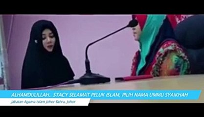 Alhamdulillah.. Stacy Selamat Peluk Islam Pilih Nama Ummu Syaikhah