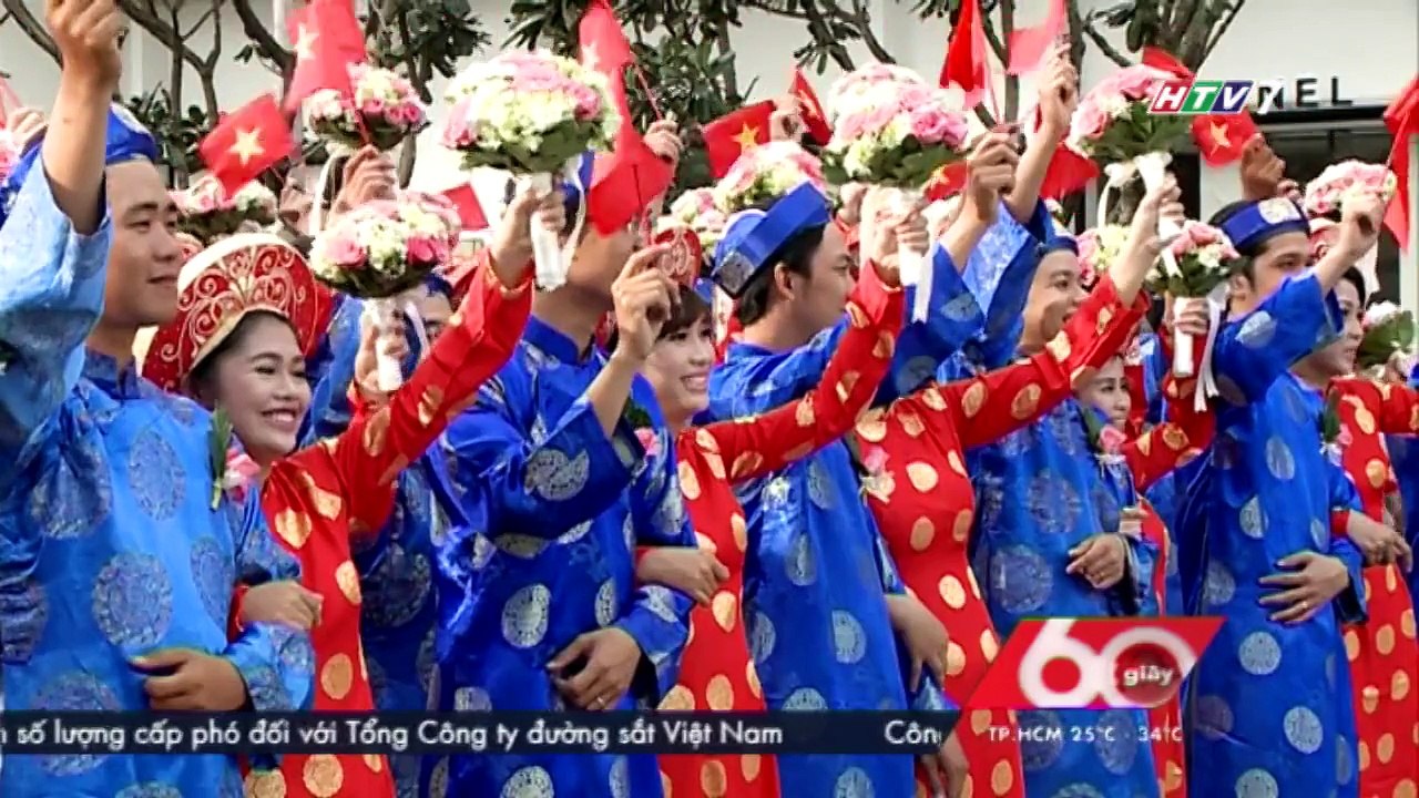 60s Lễ cưới tập thể tại TPHCM