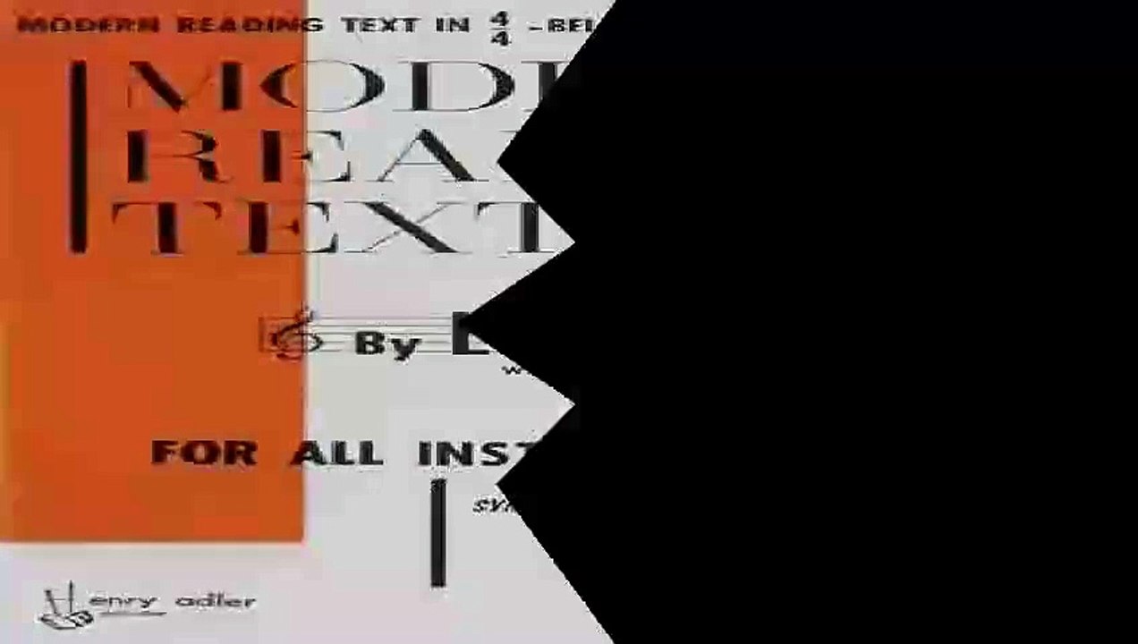 Modern Reading Text in 44 For All Instruments