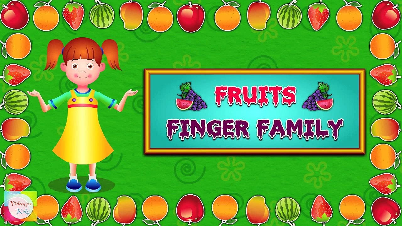 Fruit Finger Family Nursery Rhymes For Children