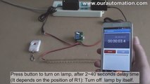 DC RF Remote Control Kit with Adjustable Timer for DC Lamp