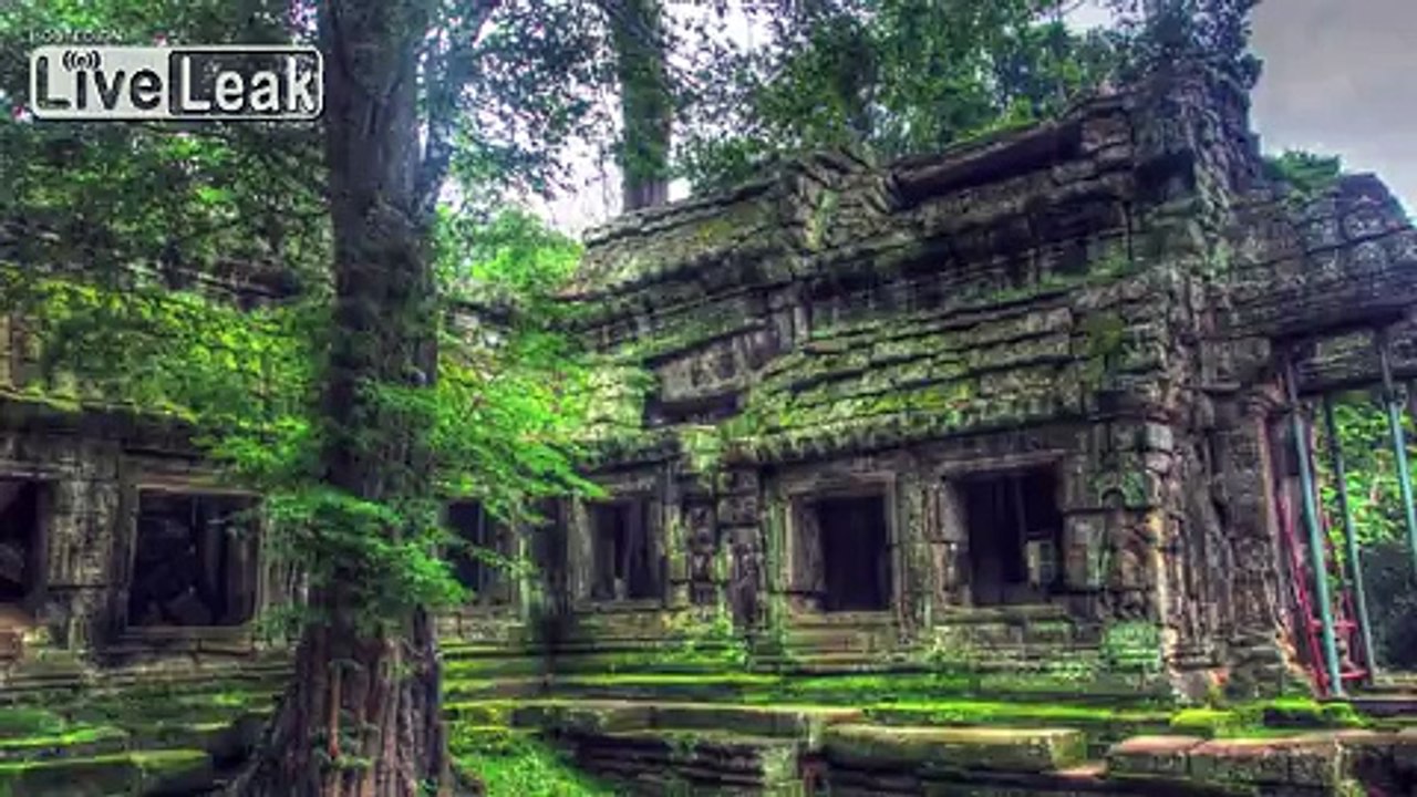 Angkor Wat Temple in Siem Reap, Cambodiam Aerial Video
