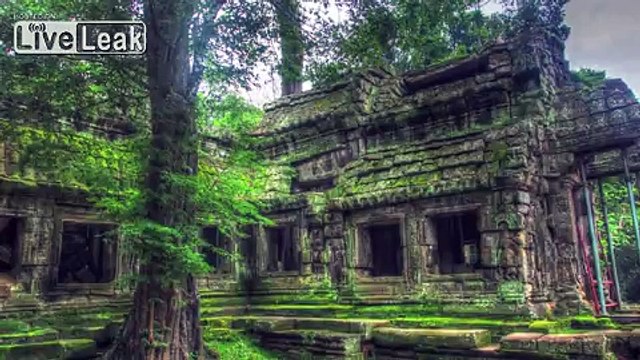 Angkor Wat Temple in Siem Reap, Cambodiam Aerial Video