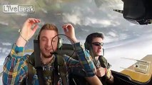 Stunt pilot takes his friends for a wild ride