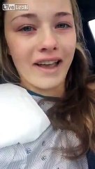 Girl crying because she doesn't know what drugs she's on