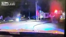Fire Rescue From Apartment Caught On Dashcam