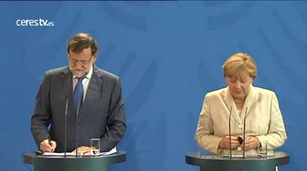 Merkel respalda a Rajoy ante el debate en Cataluña y defiende la legalidad