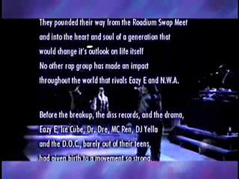 EAZY E and NWA RARE FOOTAGE