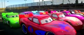 AWESOME MCQUEEN CARS RACE!!! Disney Pixar Dinoco, Mater, Ramone with Spiderman, HULK & Batman