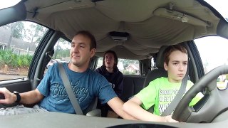 HAHAHA Look at this dumb slut cry as her son drives