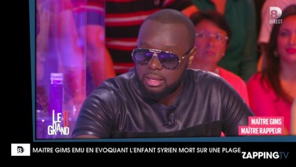 Maître Gims très ému en évoquant la photo d'un enfant syrien mort sur une plage