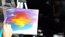 Beach Sunset Acrylic Painting - Speed Paint