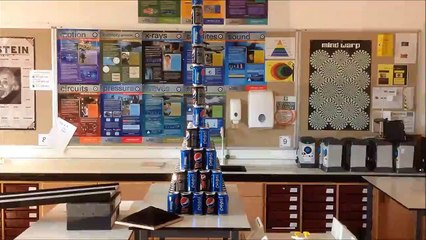 Smashing a Pepsi Pyramid Using Hydrogen Rockets