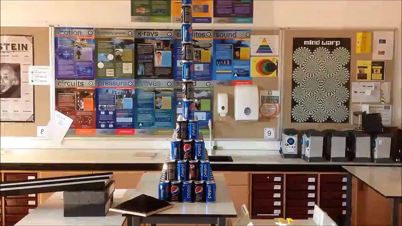 Smashing a Pepsi Pyramid Using Hydrogen Rockets