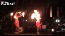 Beach Babes with Flaming Batons - OIM Original