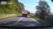 Drunk trucker from Poland = DITCHED