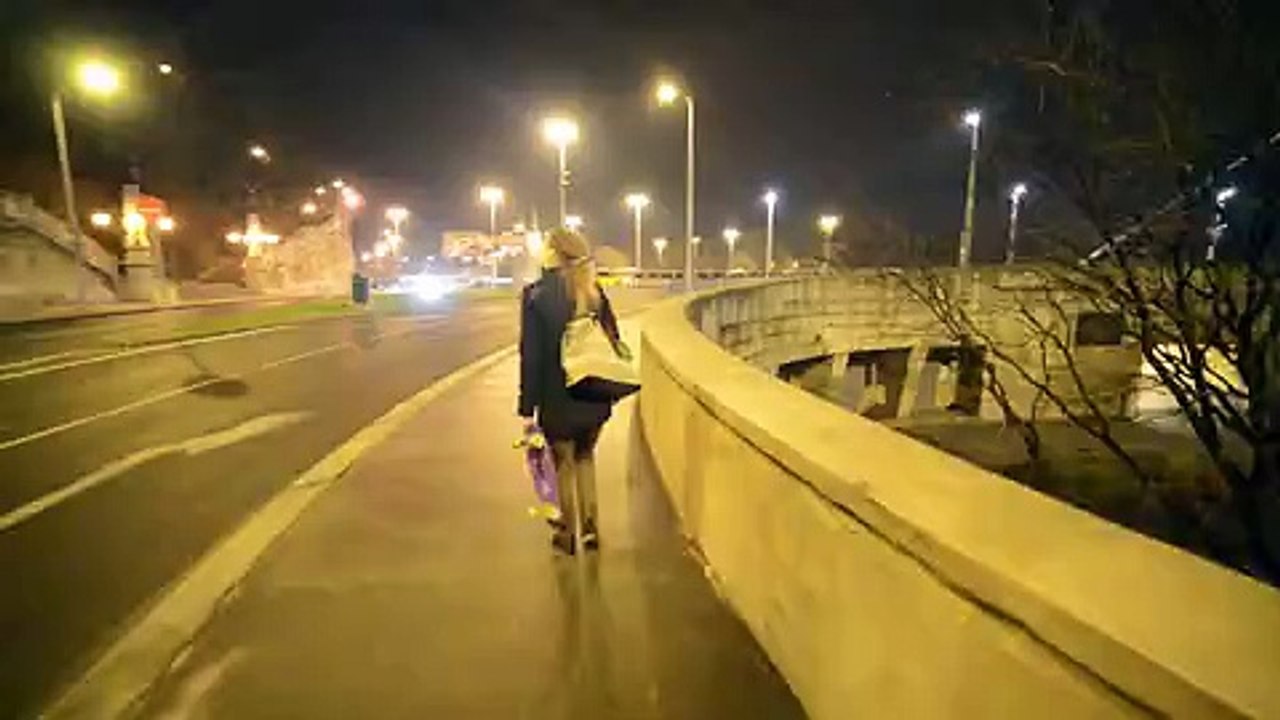 Skating Around Budapest at Night