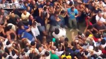 MASSIVE brawls break out at this years Il Palio horse race