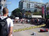 Street Performer Freaks Out On Kid For Screwing With Him