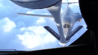 B-1B Lancer Air Refueling & Awesome Burner Break