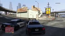 GTA 5 HOW TO STEAL A COP CAR  Police car racing video for children  Police car cartoon for children