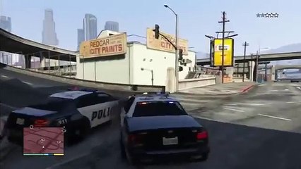 GTA 5 HOW TO STEAL A COP CAR  Police car racing video for children  Police car cartoon for children