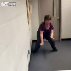 Chubby Self Confident Happy Nerd Wigger Girl Dancing