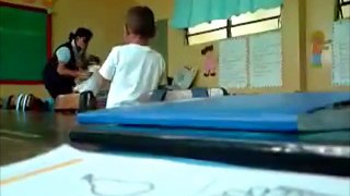 Psycho Kindergarten Teacher goes off on youngster