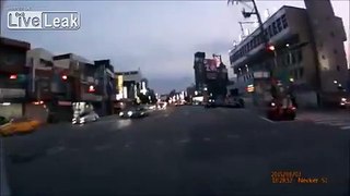 Ambulance Crashes WIth A Scooter