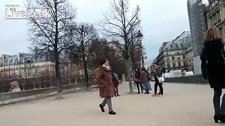 Gypsies arguing in Paris