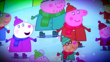 PEPPA PIG snowy mountain | daddy pig and george pig go skiing |book reading for kids