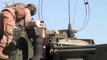 US Marines Firing the Extremely Powerfull Multiple Rocket Launcher 142 HIMARS